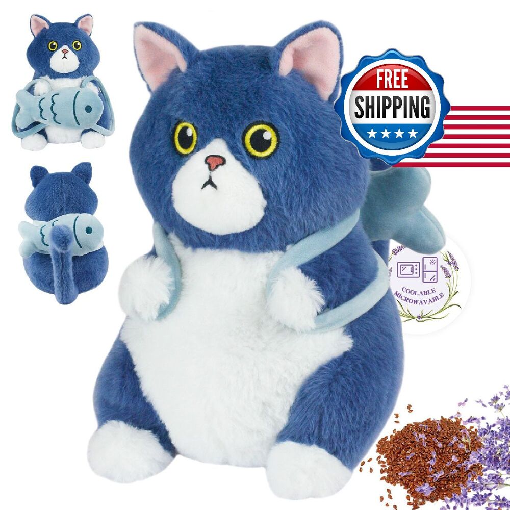 Ayehe Microwavable Stuffed Animals, Cute Cat Heated Stuffed Animals Plushies